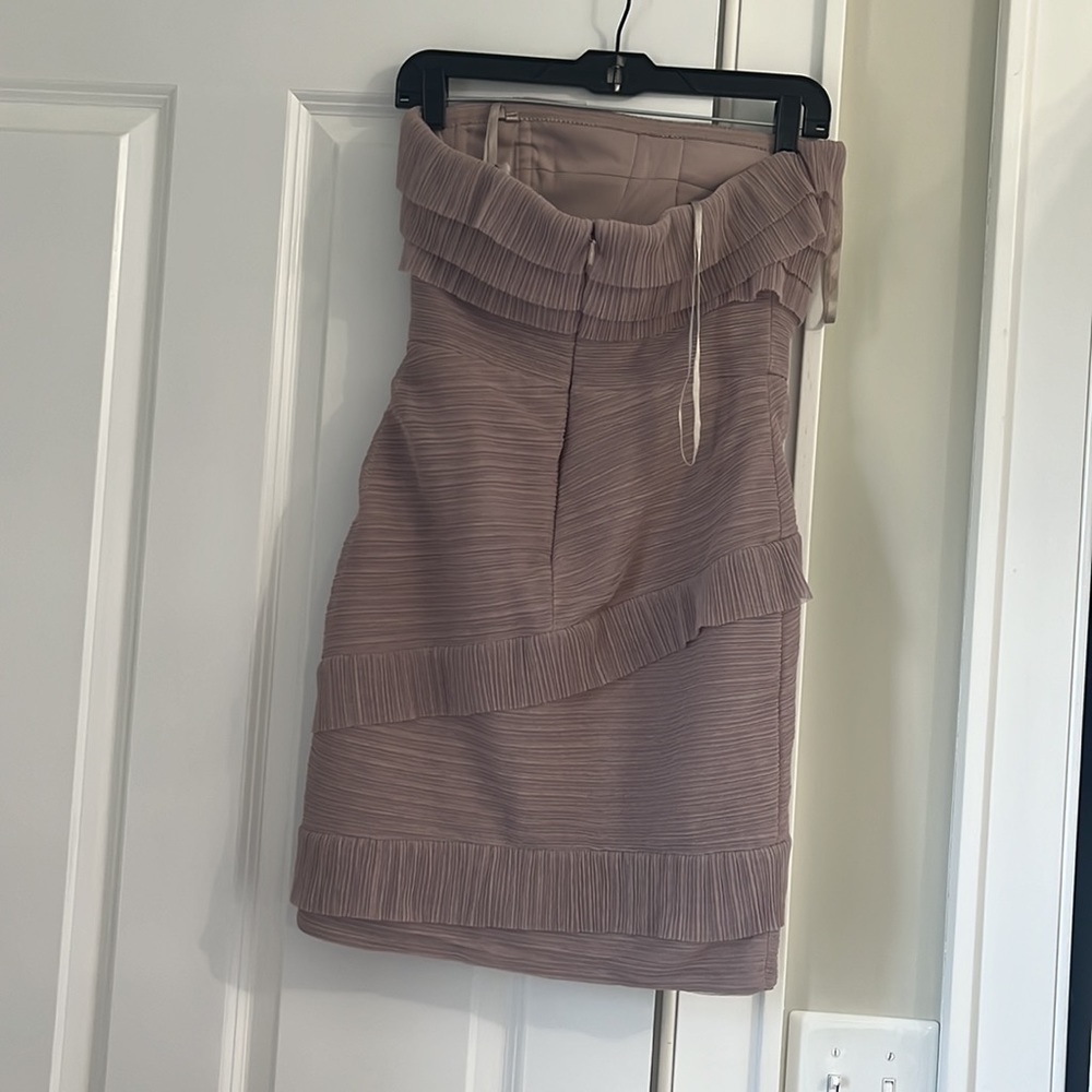 BCBG Ruffled Strapless Dress - Picture 3 of 9